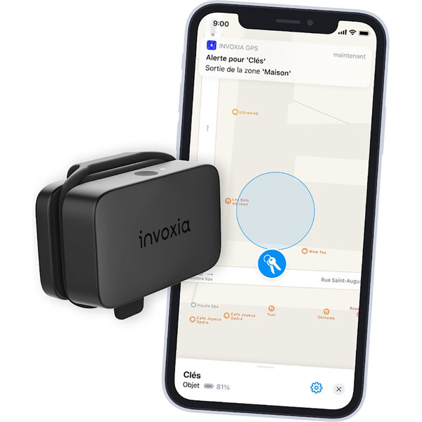 Invoxia Traqueur GPS pour les objets de valeur ou les personnes