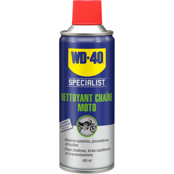 Nettoyant chaine moto WD-40, 400 ml