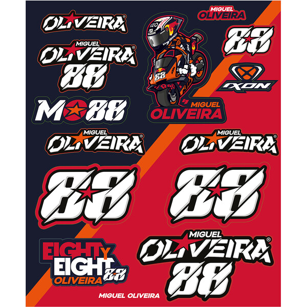 Planche stickers Miguel Oliveira 22 Ixon
