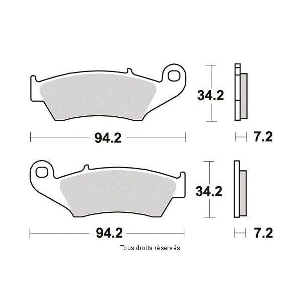 Plaquettes de frein S1098N