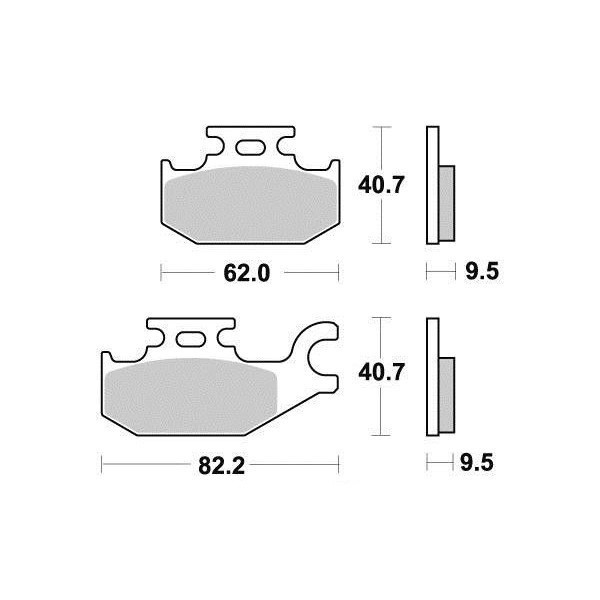 Plaquettes de frein S1266N