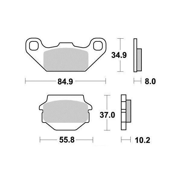 Plaquettes de frein S1332N