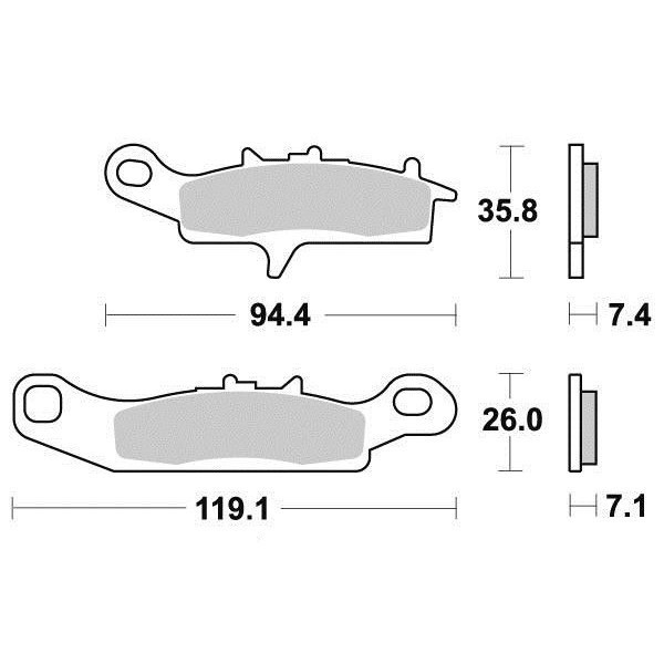 Plaquettes de frein S1442N