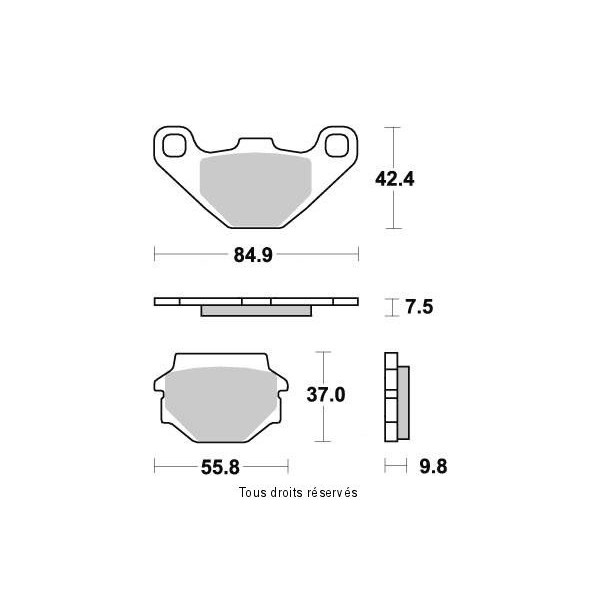 Plaquettes de frein S1031N