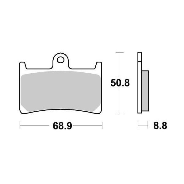 Plaquettes de frein S1033N