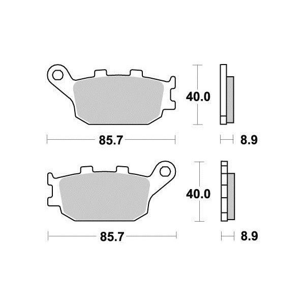 Plaquettes de frein S1035N