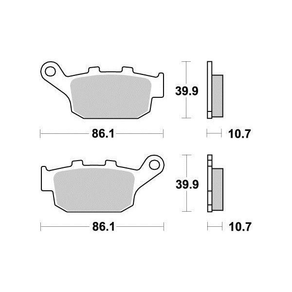 Plaquettes de frein S1070N