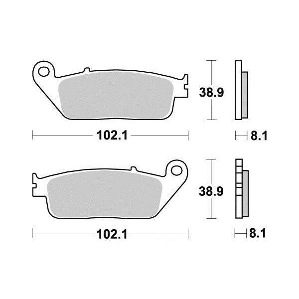 Plaquettes de frein S1071N