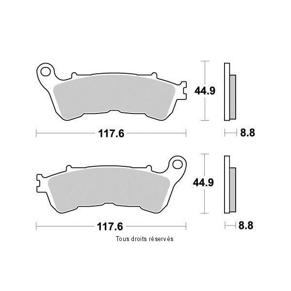 Plaquettes de frein S1172N