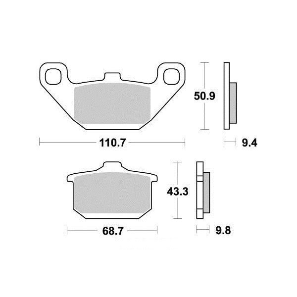 Plaquettes de frein S1002N