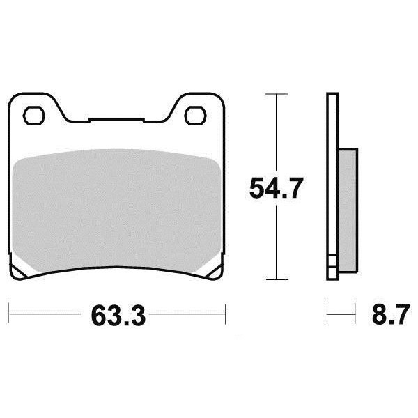 Plaquettes de frein S1007N