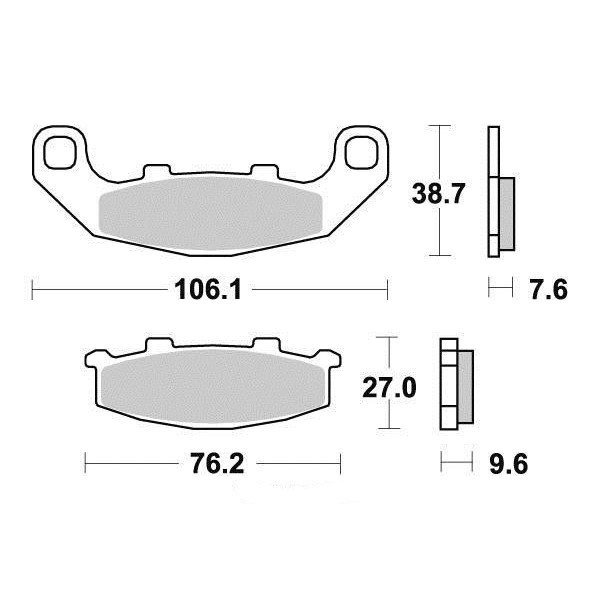 Plaquettes de frein S1015N