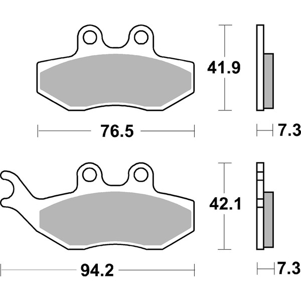 Plaquettes de frein 168CT (774)