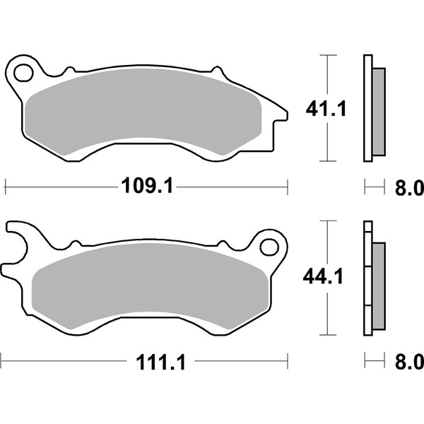 Plaquettes de frein 205HF