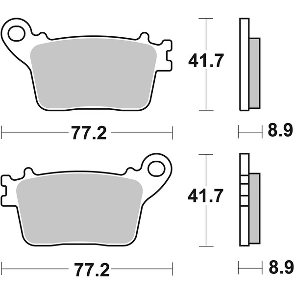 Plaquettes de frein 834HF