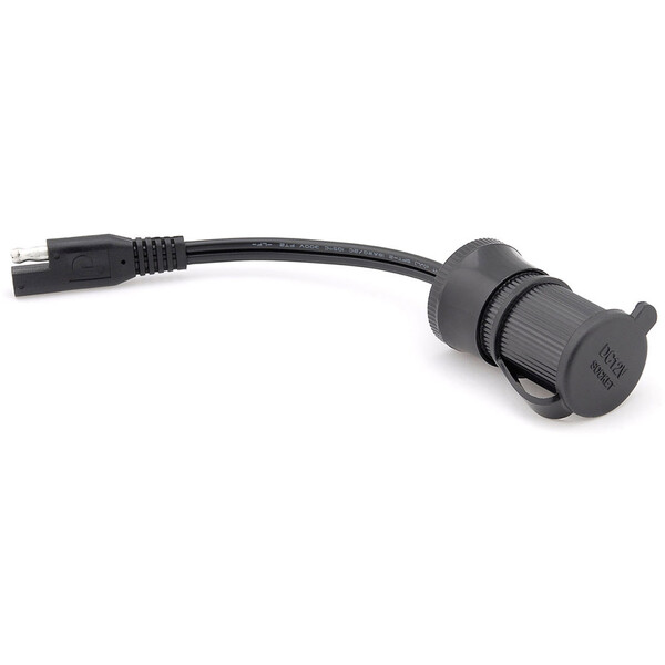 Prise allume cigare femelle à Sae avec connecteur de déconnexion rapide Sae  2 broches fiche câble d'extension 14AWG - Type Black