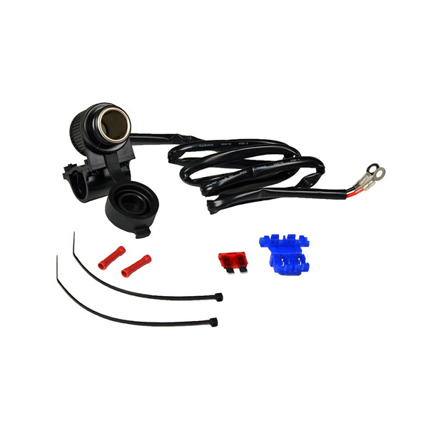 Prise USB Et USB-C Pour Guidon Moto - 12-24V, Compatible 22-25,4 Mm, Avec Câblage Et Fusible