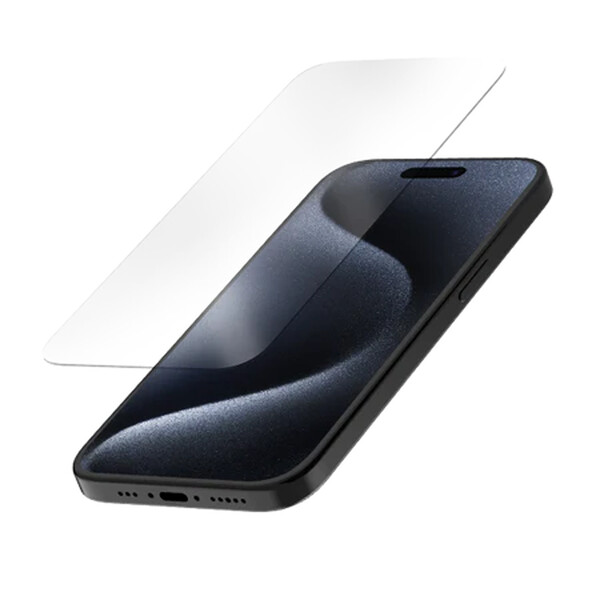Protection d'écran verre trempé - iPhone 15/iPhone 15 Pro