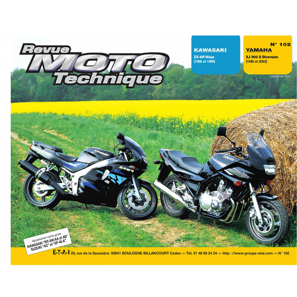 RMT 102.3 KAWASAKI ZX-6R (1995 à 1999) et YAMAHA XJ 900 S (1995 à 2002)