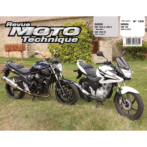 RMT 158 HONDA CBF 125 (2009 à 2010) et SUZUKI GSF/GSX 1250 (2007 à 2010)