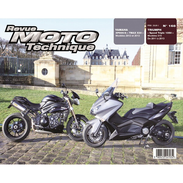 RMT 168 TRIUMPH SPEED TRIPLE (2011 à 2013) - YAMAHA T-MAX 530 (2012 à 2013)