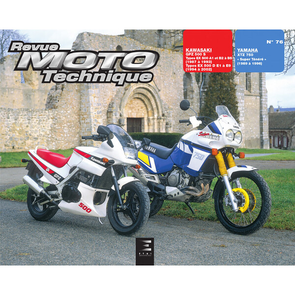 RMT 76.5 KAWASAKI GPZ 500 S (1987 à 1993) et YAMAHA XTZ 750 (1989 à 1996)