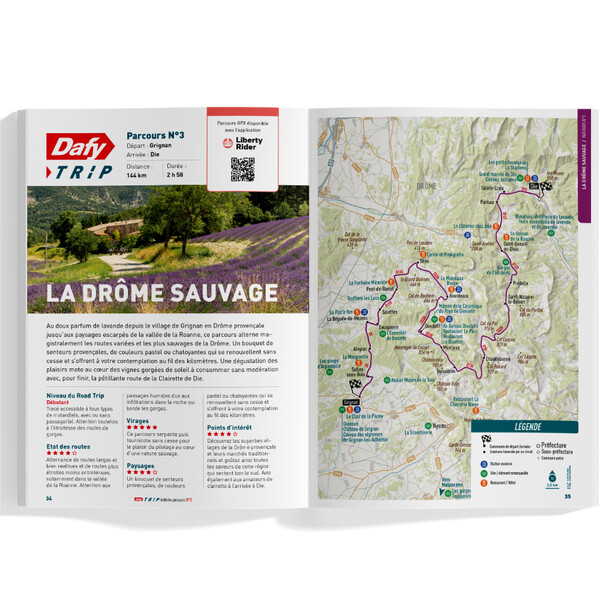 Roadbook Moto : Dafy Trip Ardèche, Drôme, Vercors