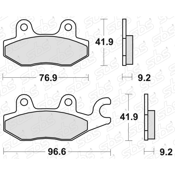 Plaquettes de frein 119 HF