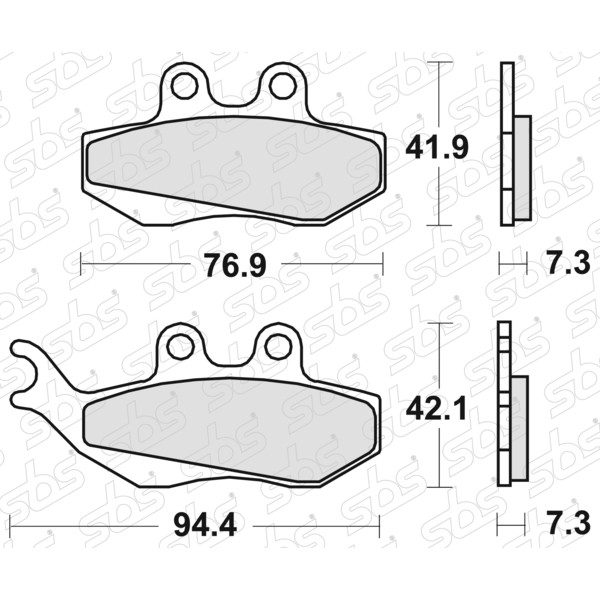 Plaquettes de frein 120 HF