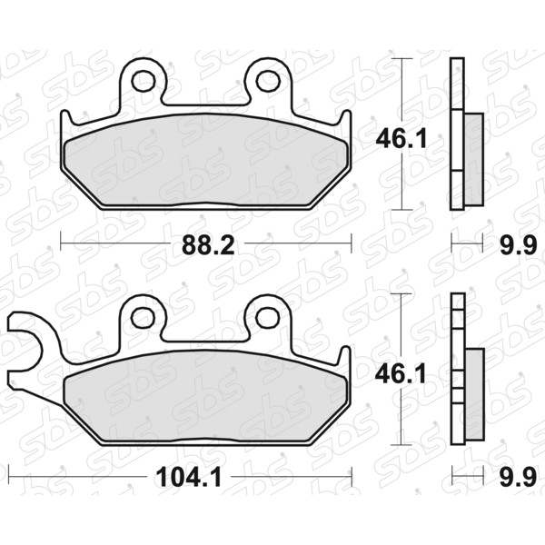 Plaquettes de frein 137 HF