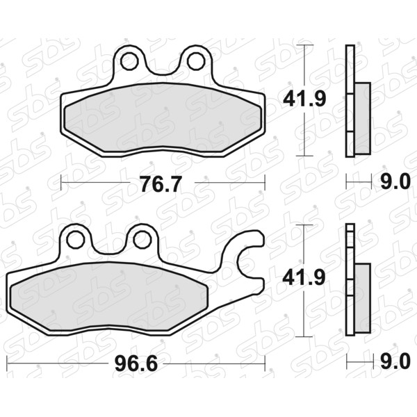 Plaquettes de frein 187 MS