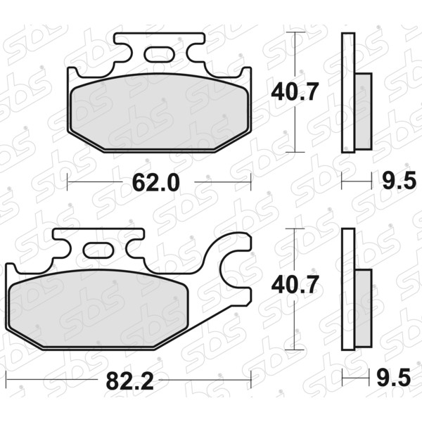 Plaquettes de frein 196 CT