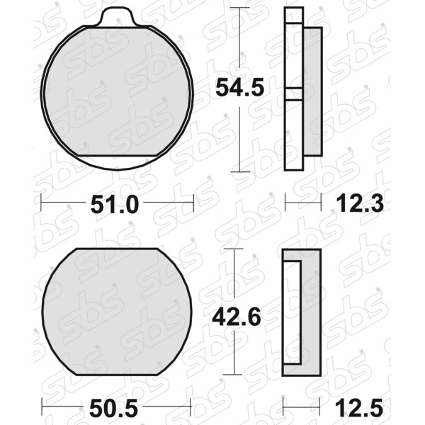 Plaquettes de frein 510 HF