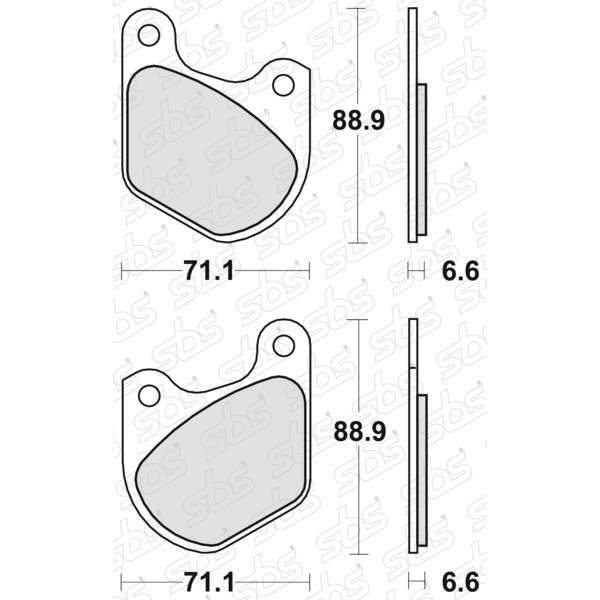 Plaquettes de frein 543 HF