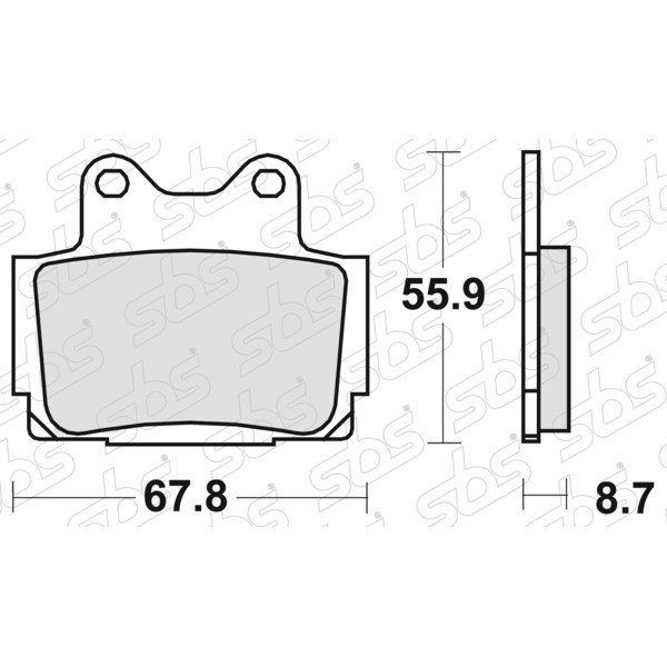 Plaquettes de frein 570 LS