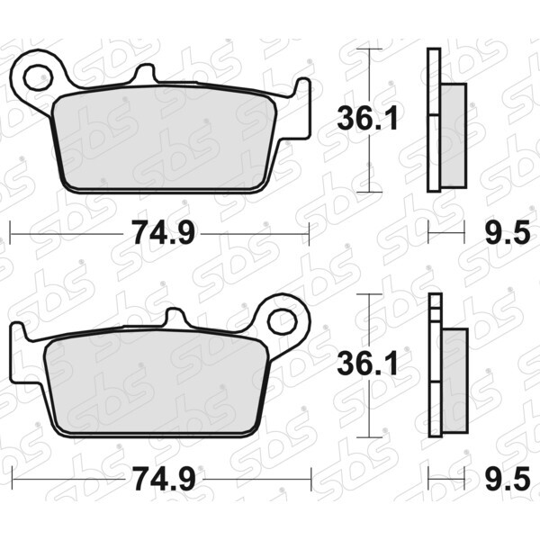 Plaquettes de frein 604 RSI