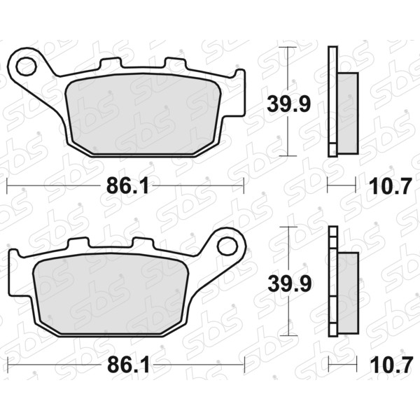 Plaquettes de frein 614 LS