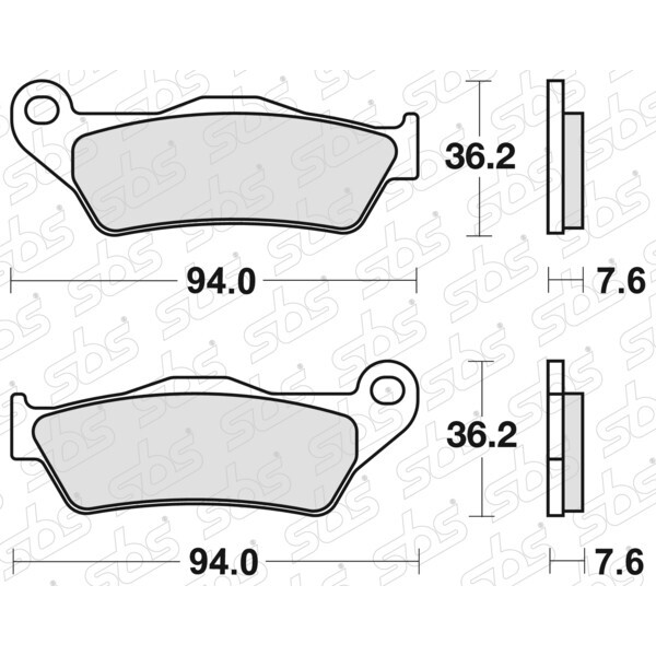 Plaquettes de frein 671 LS