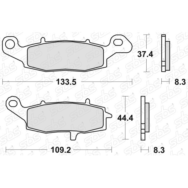 Plaquettes de frein 705 HF