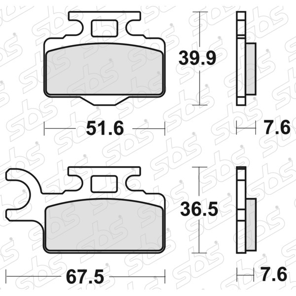 Plaquettes de frein 752 RSI