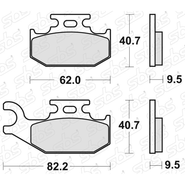 Plaquettes de frein 767 SI