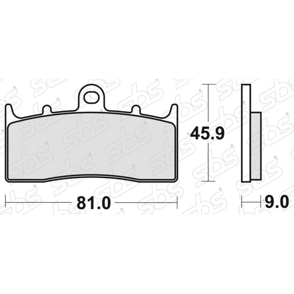 Plaquettes de frein 778 HF