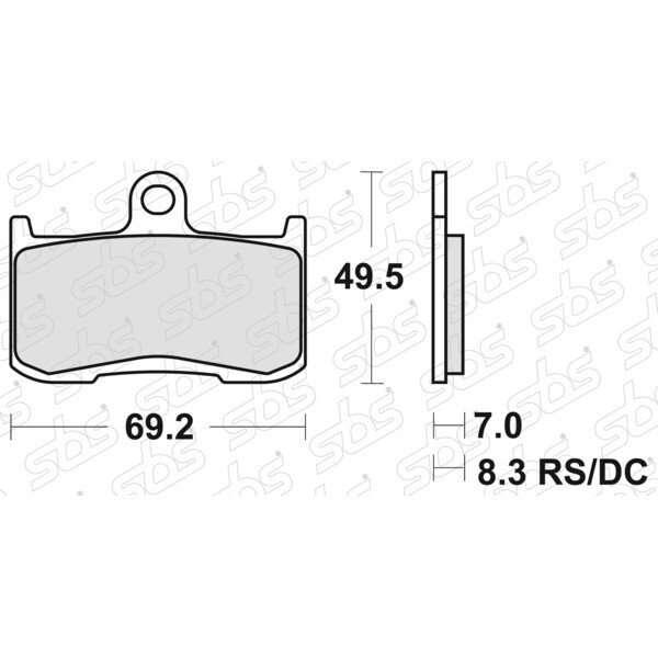 Plaquettes de frein 782 RS