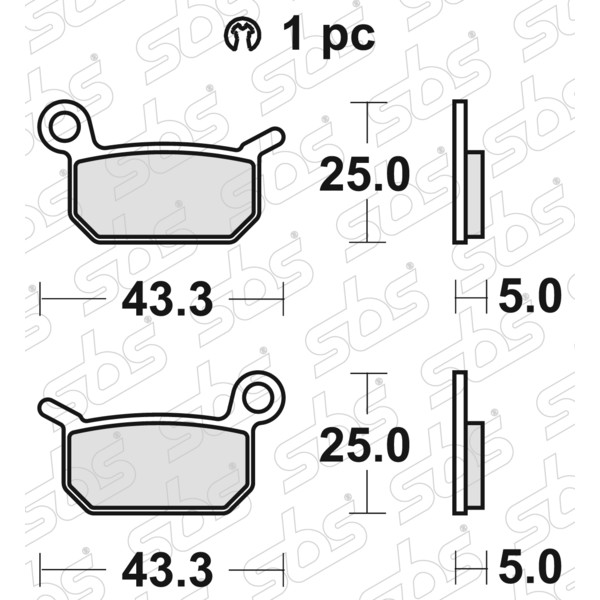 Plaquettes de frein 794 RSI