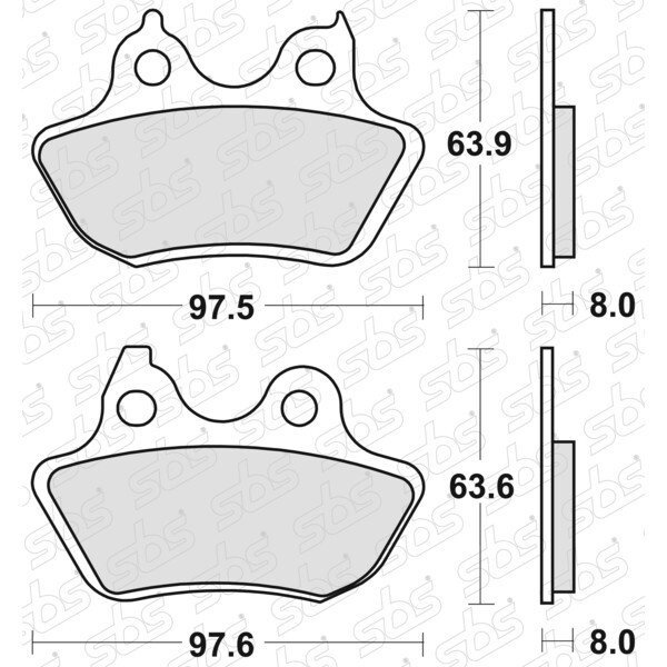 Plaquettes de frein 846 H.LS