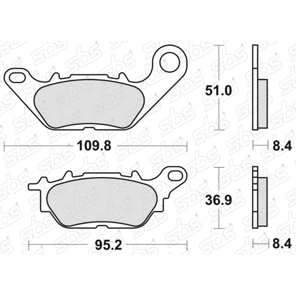 Plaquettes de frein 858 HF