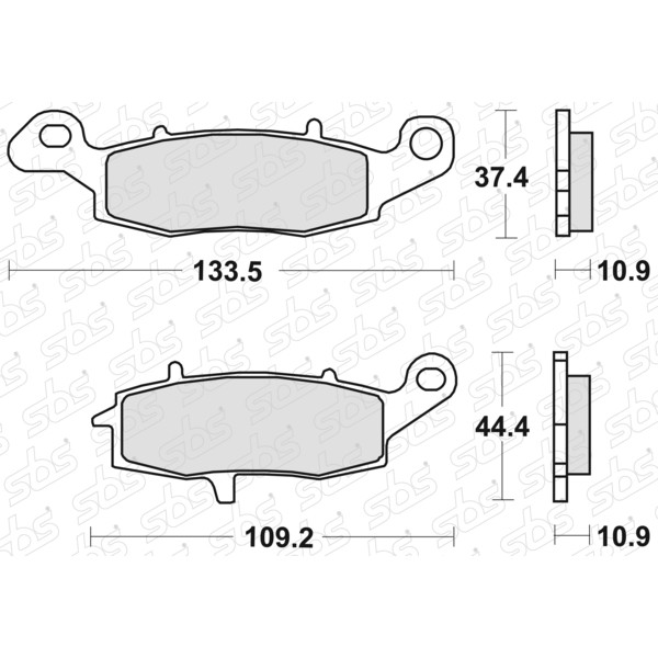 Plaquettes de frein 886 LS