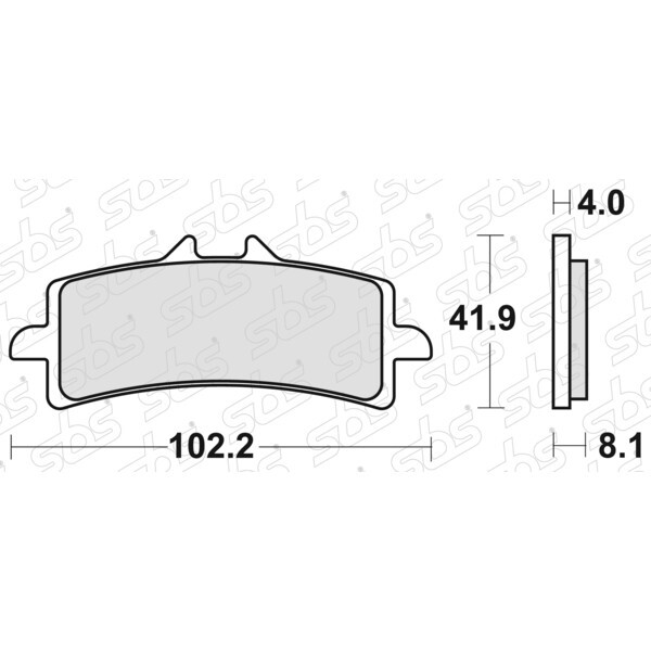 Plaquettes De Frein Avant Semi-métalliques AHL Pour Suzuki DR 800 SM/SN/SP 1991-1993