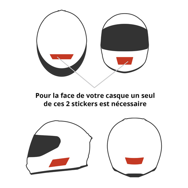 4 stickers réfléchissants