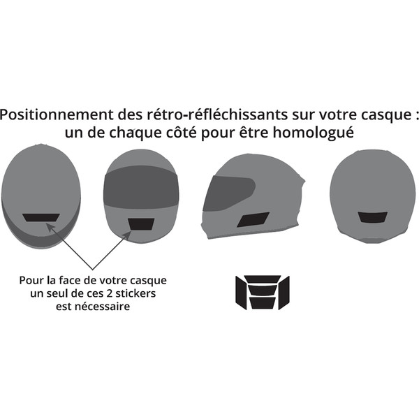 5 stickers réfléchissants